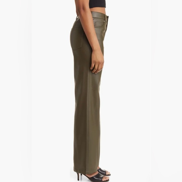 BLANKNYC Franklin High Waist Faux Leather Wide Leg Pants - Picture 3 of 7